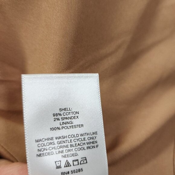 NEW Express Twill Oversized Belted Utility Jacket Brown Women's Small $138 - Picture 12 of 14